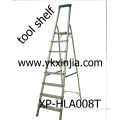 Aluminium Step Ladder with Tool Shelf (XP-HLA008T)